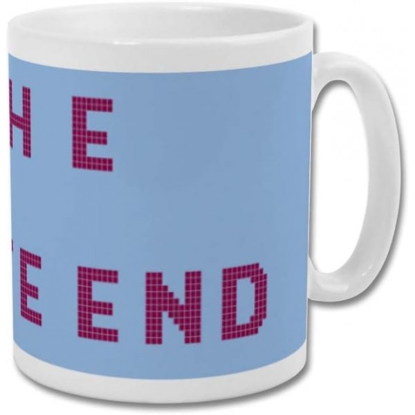 GroundDesigns Aston Villa FC 그래픽 디자인 축구 선물 머그 - Villa Park The Holte End AVFC