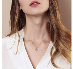 JO WISDOM 여성용 목걸이 인피니티 하트 실버 925, 3A 큐빅 지르코니아 목걸이 펜던트, 여성용 보석