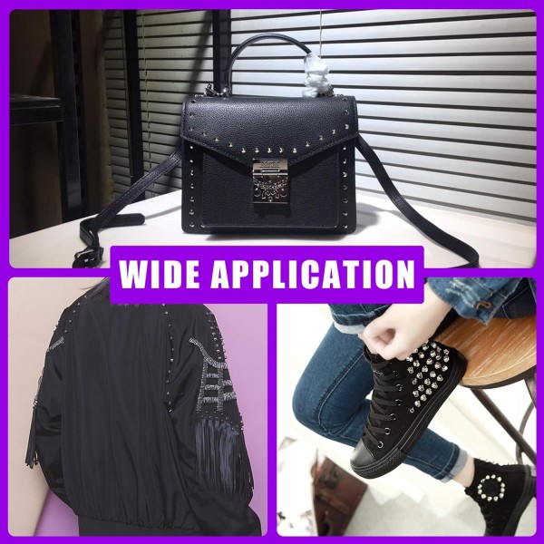 Swpeet 1000pcs 10가지 색상 및 2가지 스타일 8x14mm/15mm 원형 및 버섯 모양의 금속 헤드 종이 패스너 및 Scrapbooking 및 의류 신발용 플레이트 하단 스터드