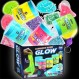 35.16 FL OZ Glow in The Dark Slime for Kids 6+, FunKidz 1040 ML 대형 슬라임 팩 네온 컬러 슬라임 키트 그린 블루 핑크 옐로우 소년 소녀 생일 파티를 위한 빅 슬라임 선물