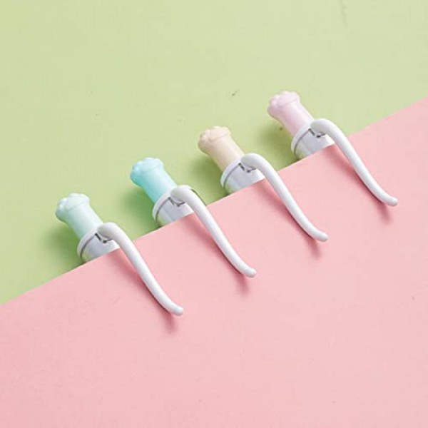 AIHAO Cat-Paw 젤 펜, 파인 포인트 팁, 0.5mm, 검정 잉크, 귀여운 개폐식 젤 잉크 펜, 부드러운 쓰기, 12팩