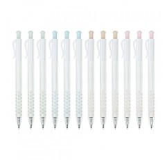 AIHAO Cat-Paw 젤 펜, 파인 포인트 팁, 0.5mm, 검정 잉크, 귀여운 개폐식 젤 잉크 펜, 부드러운 쓰기, 12팩