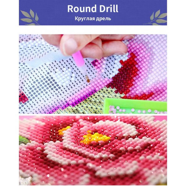 RAILONCH DIY 5D 다이아몬드 페인팅 비치 선셋, 홈 데코용 숫자로 라운드 라인스톤 자수(120×70cm)