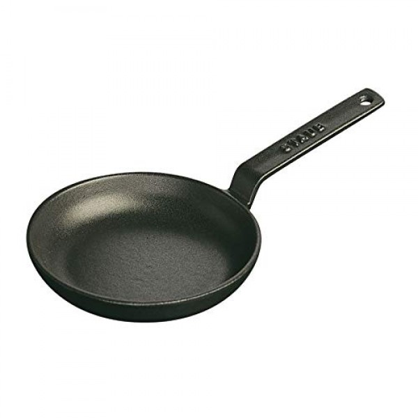 Staub Cast Iron 4.75인치 미니 프라이팬 - 매트 블랙, 프랑스산