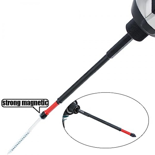 AUTOTOOLHOME 10 팩 필립스 PH2 자기 미끄럼 방지 스크루드라이버 비트 세트 6인치 길이 TS2 미끄럼 방지 롱 드릴 비트 임팩트 드라이버 비트