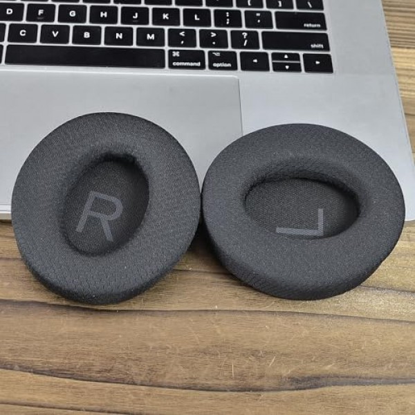 Defean Space Q45 메쉬 패브릭 이어 패드 교체 커버 쿠션 Anker Space Q45 적응형 능동형 소음 차단 헤드폰, 통기성 메쉬 패브릭 및 더 부드러운 폼과 호환 가능
