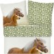 ESPiCO Bed Linen Trendy Bedding Horse Pony Foal Haflinger Paddock Flowers Green Brown Renforcé, 크기: 135 cm x 200 cm 135 cm x 200 cm 006