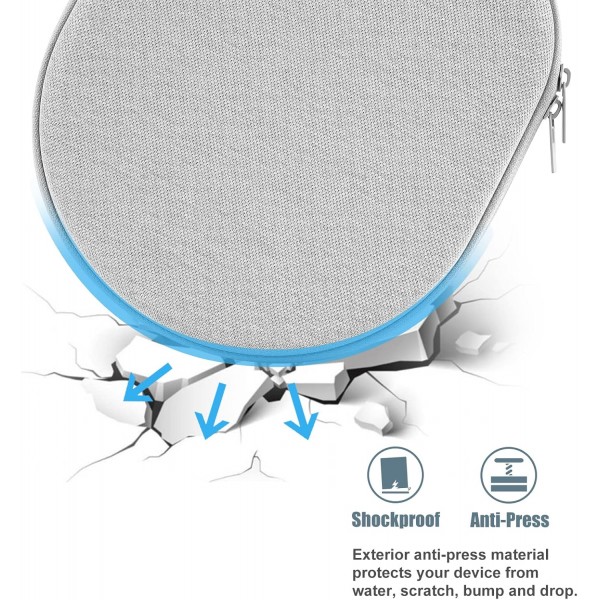 Sony WH1000XM5/ WH1000XM4/ WHXB910N/ WHCH710N/ WHXB900N/ Bose 700/ QC35 II 헤드셋 무선 소음 차단 헤드폰용 여행용 케이스, 하드 케이스 백 - 그레이 그레이용 ProCase 헤드폰 케이스
