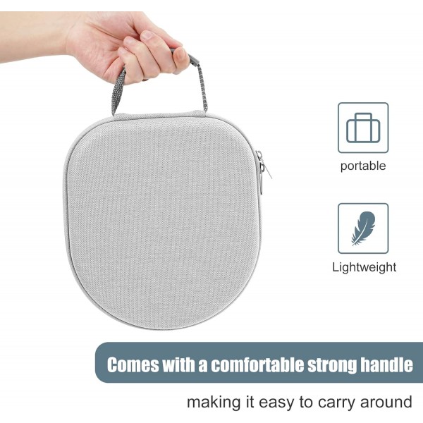 Sony WH1000XM5/ WH1000XM4/ WHXB910N/ WHCH710N/ WHXB900N/ Bose 700/ QC35 II 헤드셋 무선 소음 차단 헤드폰용 여행용 케이스, 하드 케이스 백 - 그레이 그레이용 ProCase 헤드폰 케이스