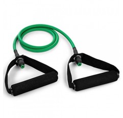 남성용 및 여성용 챔피언 스포츠 저항 튜브 밴드, 매우 가벼운 저항부터 매우 무거운 저항까지 - 근력 훈련, 스트레칭, 재활을 위한 내구성이 뛰어난 피트니스 밴드 - 