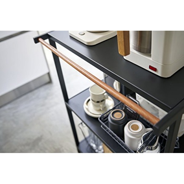 Yamazaki Tower 보관 선반, 합금강, 검정색, 단일 사이즈