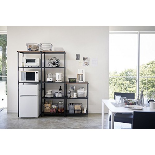 Yamazaki Tower 보관 선반, 합금강, 검정색, 단일 사이즈