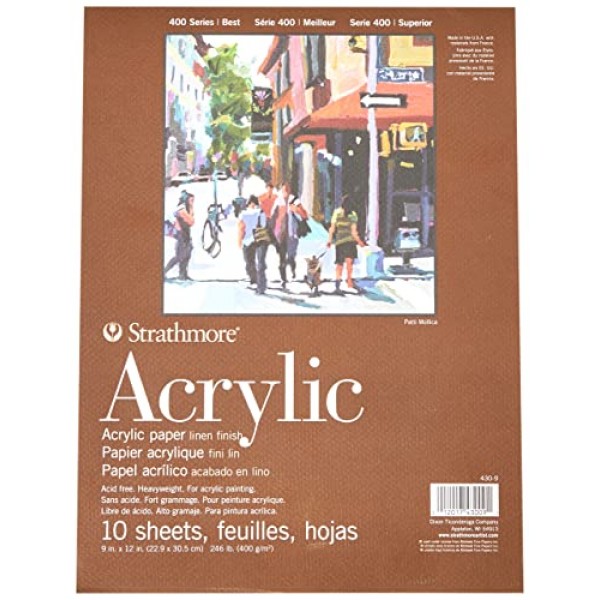 Strathmore 아크릴 종이 패드 9X12-10매 -430900