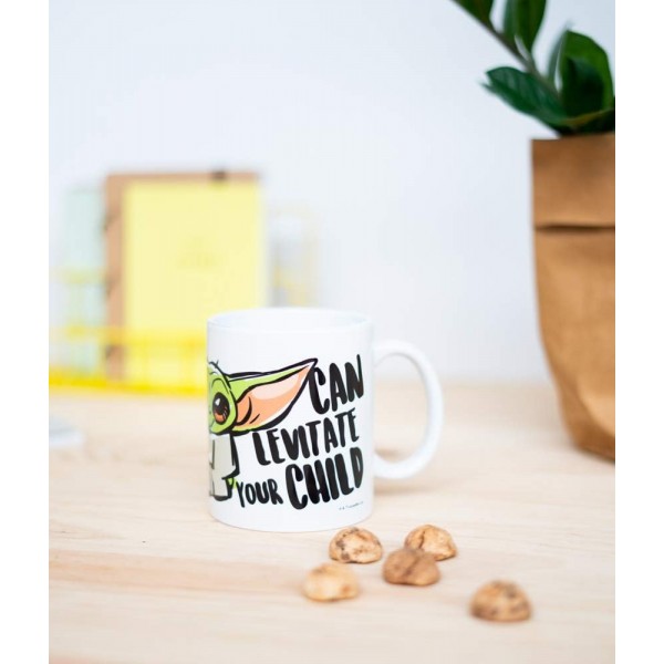 Grupo Erik 공식 머그 스타워즈 만달로리안 스낵 타임 - 커피 머그 커피와 차를 모티브로 한 컵 그로구 베이비 요다 만달로리안 그로구