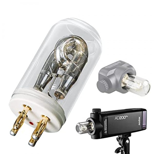 AD200Pro 용 GODOX 200Ws 교체 플래시 튜브, Godox AD200PRO Godox AD200 포켓 플래시 전용 플래시 베어 전구