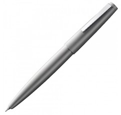 LAMY L02-M 만년필, 펜촉 M, 미디엄 포인트, 2000, 프리미어 스테인레스 스틸, 흡입형