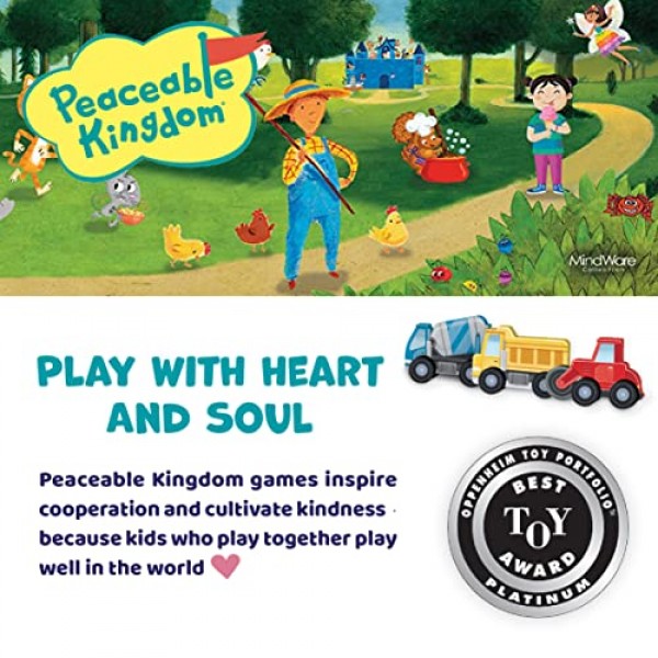 평화로운 왕국 퍼즐 앤 플레이: 건설 현장 – 48피스 퍼즐에는 목조 건설 차량 3대가 포함되어 있습니다. 집이나 교실에서 사용하기에 적합하며 3세 이상 어린이에게 