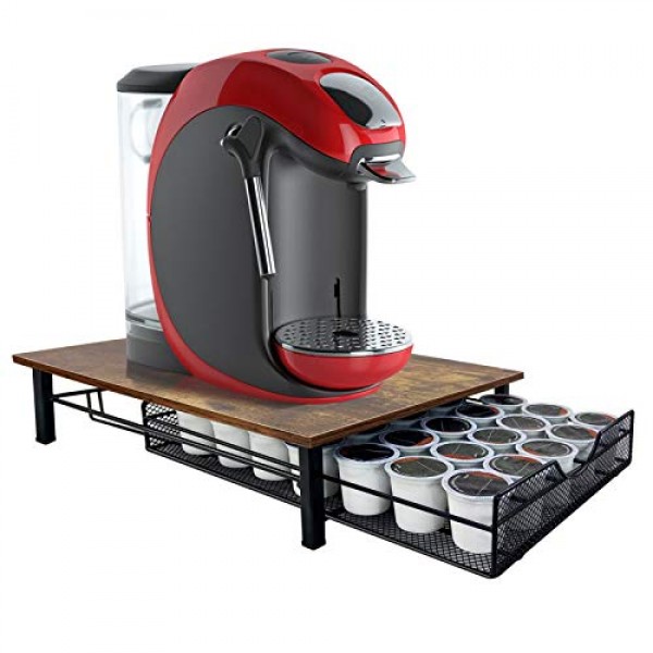 K-컵용 QUTREY 커피 포드 서랍 홀더, 35 용량 캡슐 포드 보관함