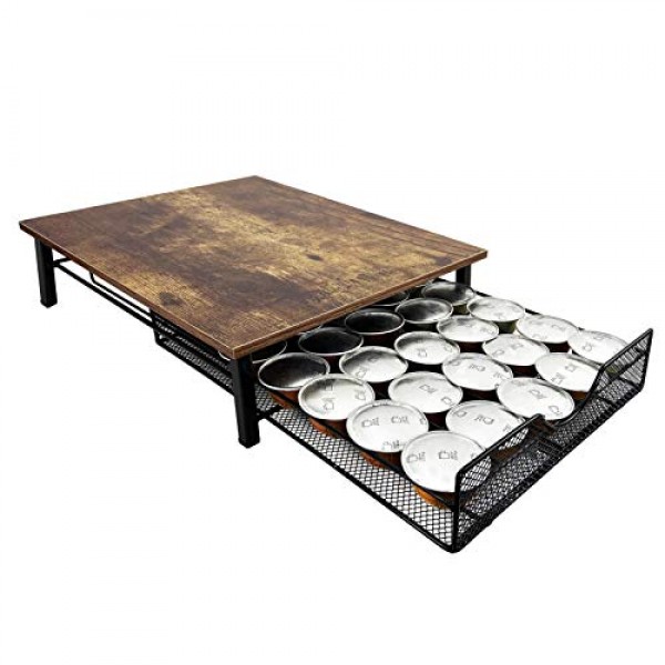 K-컵용 QUTREY 커피 포드 서랍 홀더, 35 용량 캡슐 포드 보관함