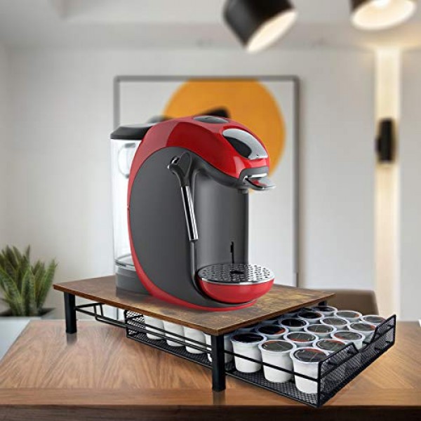 K-컵용 QUTREY 커피 포드 서랍 홀더, 35 용량 캡슐 포드 보관함