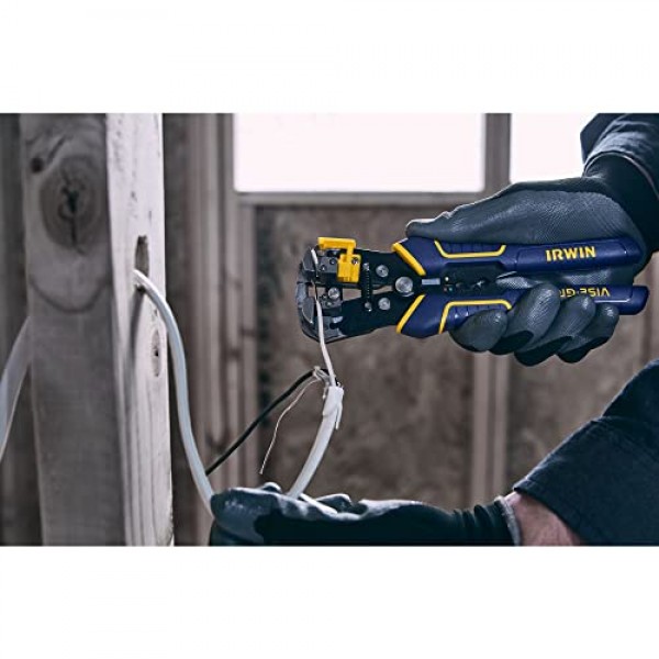 IRWIN VISE-GRIP 와이어 스트리퍼, 2인치 조, 10-24 AWG 절단, 최대의 편안함을 위한 ProTouch 그립(2078300)