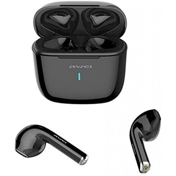 AWEI T15 인-이어 헤드폰 블루투스 5.1 휴대 전화 이어 버드 용 저음 스마트 폰 음악 iPhone 14 13 12 11X8 XS Pro Plus Samsung Galaxy Z Flip4 S22 S21 S20 FE Huawei P50 P40