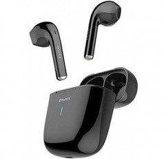 AWEI T15 인-이어 헤드폰 블루투스 5.1 휴대 전화 이어 버드 용 저음 스마트 폰 음악 iPhone 14 13 12 11X8 XS Pro Plus Samsung Galaxy Z Flip4 S22 S21 S20 FE Huawei P50 P40