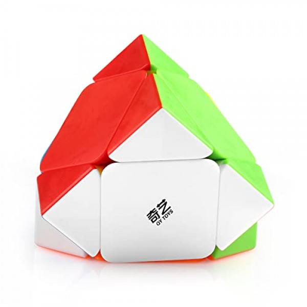 D-FantiX QYTOYS Qicheng Skewb 큐브 Skewb 스피드 큐브 스티커없는 Skewb 매직 큐브 퍼즐 어린이를위한 장난감 성인 (QiCheng 버전)