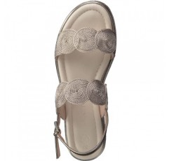 MARCO TOZZI 여성용 샌들, 웨지 힐, 부드러운 FEEL ME 풋베드, 비즈니스 및 레저에 이상적