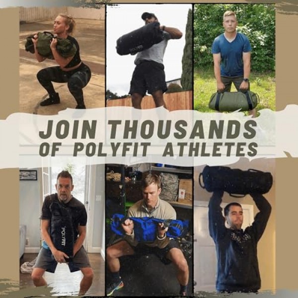 클래식 샌드백 - 샌드백 웨이트 트레이닝을 위한 8개의 그립 핸들이 있는 피트니스용 고강도 운동 샌드백 - 다양한 색상 및 크기