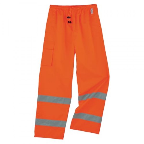 Ergodyne GloWear 8915 레인 팬츠, 높은 가시성, 반사, ANSI 규격