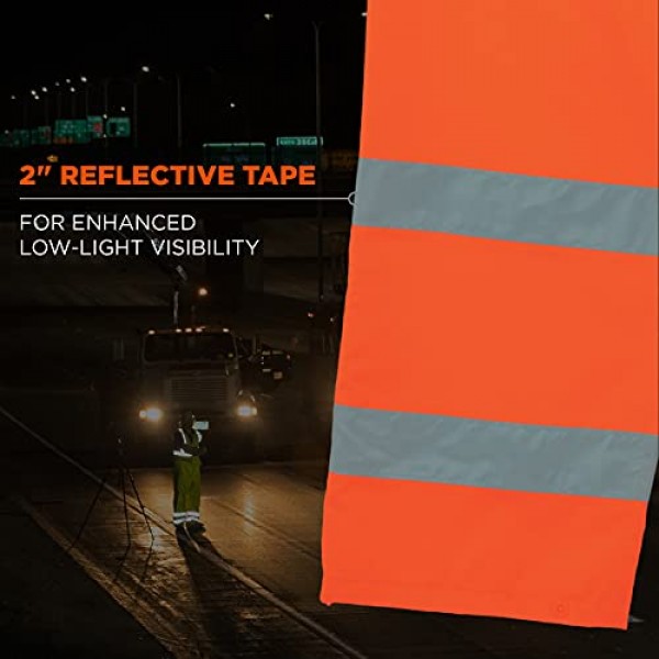 Ergodyne GloWear 8915 레인 팬츠, 높은 가시성, 반사, ANSI 규격