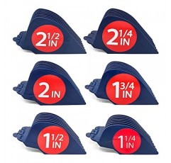 Clipquik 프리미엄 XL 클리퍼 가드, 강력하고 튼튼한 2.5인치, 2.25, 2, 1.75, 1.5, 1.25(#20, 18, 16, 14, 12, 10) 매우 긴 대형 가이드 빗 세트는 대부분의 Wahl에 맞습니다. 풀 사이즈 