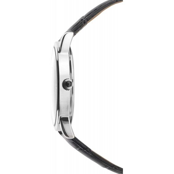 블루 다이얼 아날로그 디스플레이와 블랙 가죽 스트랩이 있는 Sekonda 남성용 쿼츠 시계 1932