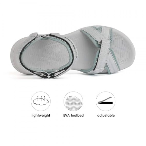 DREAM PAIRS 여성용 스포츠 운동 샌들 야외 하이킹 샌들