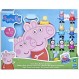 Peppa Pig Peppa's Adventures Peppa, George and their Friends 유치원 장난감, Zebra Sisters가 있는 피규어 9개