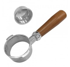 MIAO JIN 51mm Bottomless Portafilter 2 귀 커피 Naked Espresso Portafilter DeLonghi Dedica 311GR-310GR/ECO310 1 컵 필터 바구니와 호환 가능