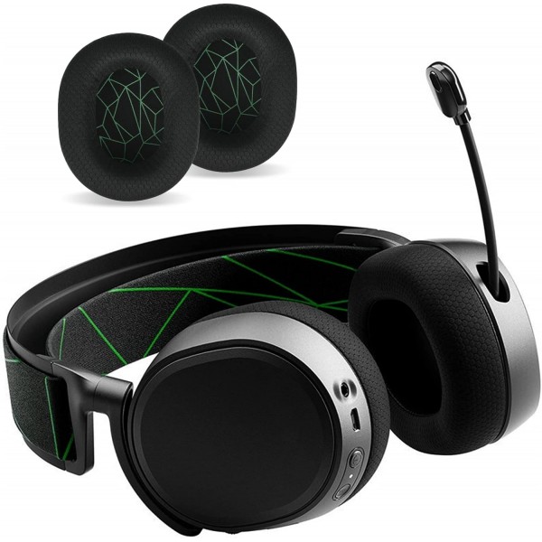 SPDYCESS Arctis 1 3 5 7 9X Arctis Pro Arctis Prime 헤드폰용 교체용 이어 패드 1쌍 - 헤드폰을 보호하기 위한 메모리 폼 헤드폰 이어패드 액세서리, 녹색