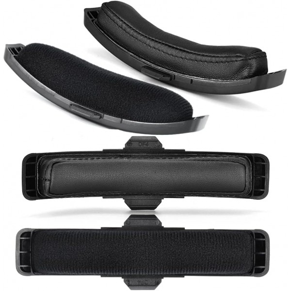 Yaowanguan A50 Gen 4 Mod Kit - Astro Gaming A50 Gen 4 무선 헤드셋, 마이크 폼, 이어 패드/컵/패드, A50 Gen 4 액세서리, 두께 추가(블랙 벨벳) 벨벳 모드 키트용 교체용 이어 패드 헤드