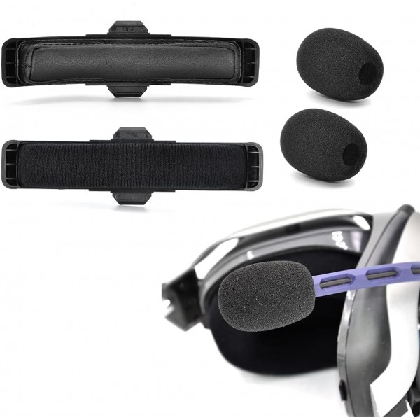 Yaowanguan A50 Gen 4 Mod Kit - Astro Gaming A50 Gen 4 무선 헤드셋, 마이크 폼, 이어 패드/컵/패드, A50 Gen 4 액세서리, 두께 추가(블랙 벨벳) 벨벳 모드 키트용 교체용 이어 패드 헤드