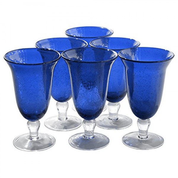ARTLAND 아이리스 시드 코발트 18온스 아이스티 글라스, 6개 세트