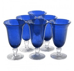 ARTLAND 아이리스 시드 코발트 18온스 아이스티 글라스, 6개 세트