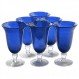 ARTLAND 아이리스 시드 코발트 18온스 아이스티 글라스, 6개 세트