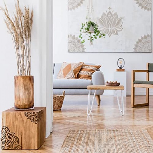 그림용 Arteza 만다라 스텐실, 12가지 독특한 디자인, 11.8 x 11.8인치, 두꺼운 플라스틱, 파티용 미술 용품, 가족 활동