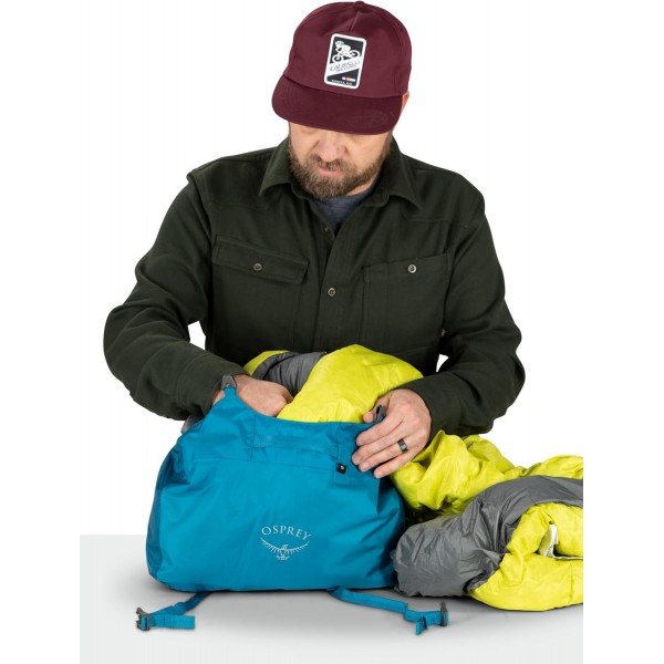 Osprey StraightJacket Compression Sack 12 남여 공용 액세서리 - 아웃도어 블랙 O/S