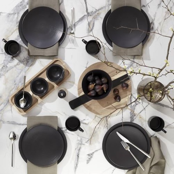 레녹스 895250 Lx Collective 블랙 12피스 세트, 화이트