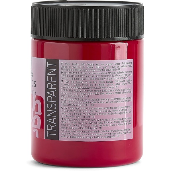 Pébéo - Acrylic Fine Studio Acrylics - 예술가용 아크릴 페인트 - 전문가 및 초보자용 색상 - 빛나는 착색 색상 - 마젠타 원색 - 500ml 마젠타 프라이머