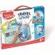Maped 969310 투명 보드 "Games & Drawings" TRAVEL BOARD 여행 보드 게임 "Traveling animals"