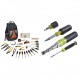 Klein Tools 80028 수공구 키트에는 플라이어, 드라이버, 너트 드라이버, 백팩, 기타 작업 현장 도구, 28피스 및 80019 도구 세트, 멀티 비트 드라이버 및 너트 드라이버 도구 
