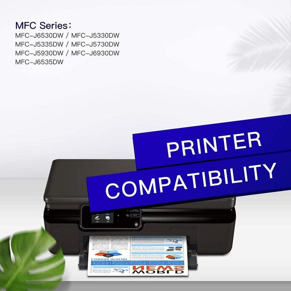 Brother LC3219 3219XL용 GPC 이미지 멀티팩 잉크 카트리지 교체 MFC-J6530DW J5330DW J5335DW J5730DW J6930DW J5930DW J6935DW(블랙 시안 마젠타 옐로우, 5팩)와 호환 가능